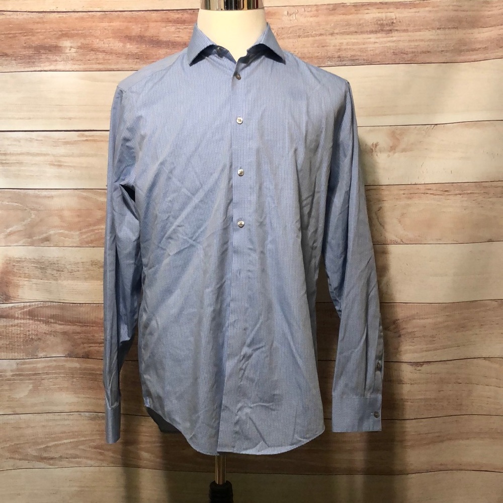 Calvin Klein Non-Iron SlimFit Mens Checkered Shirt